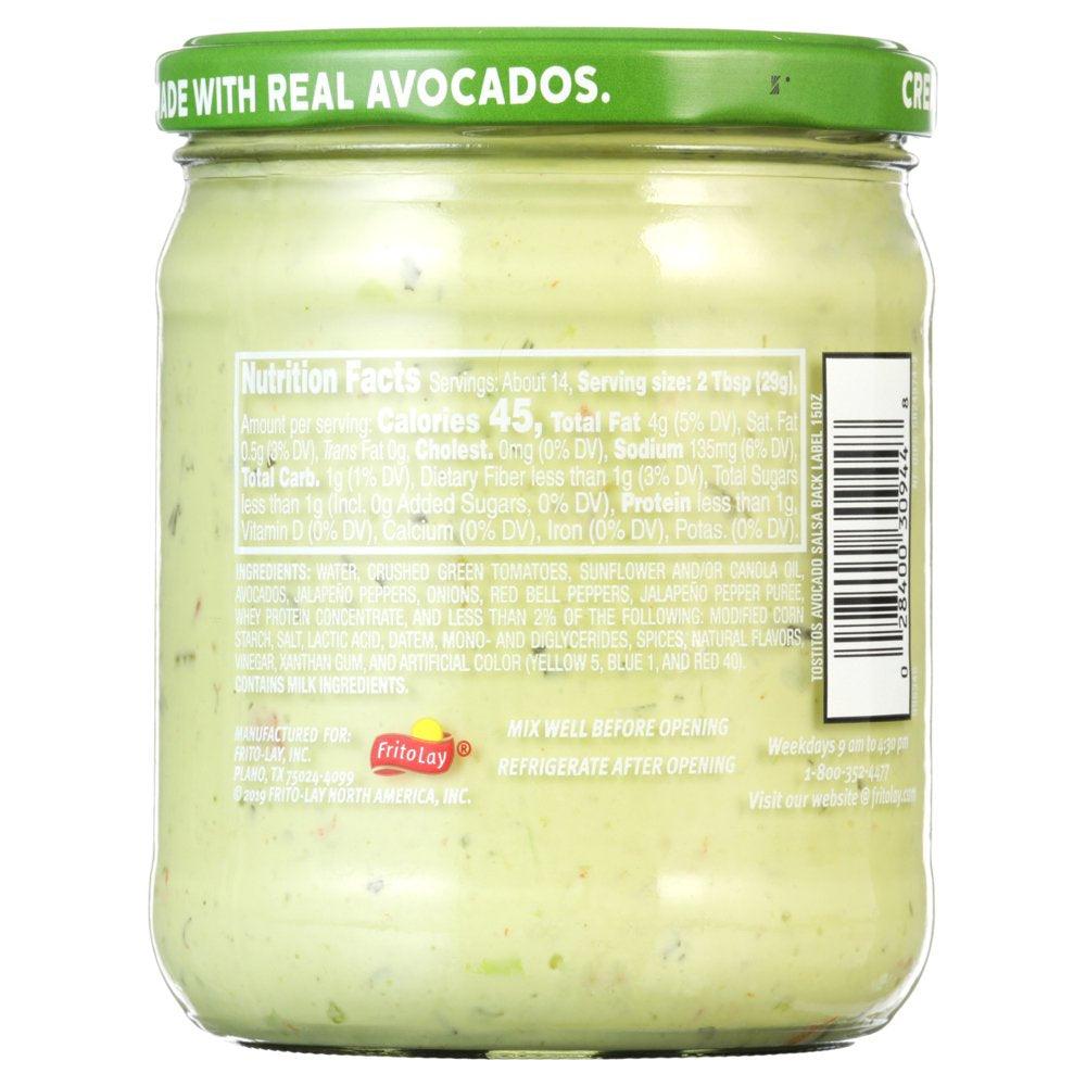 Tostitos Dips Avocado Salsa 15 Oz