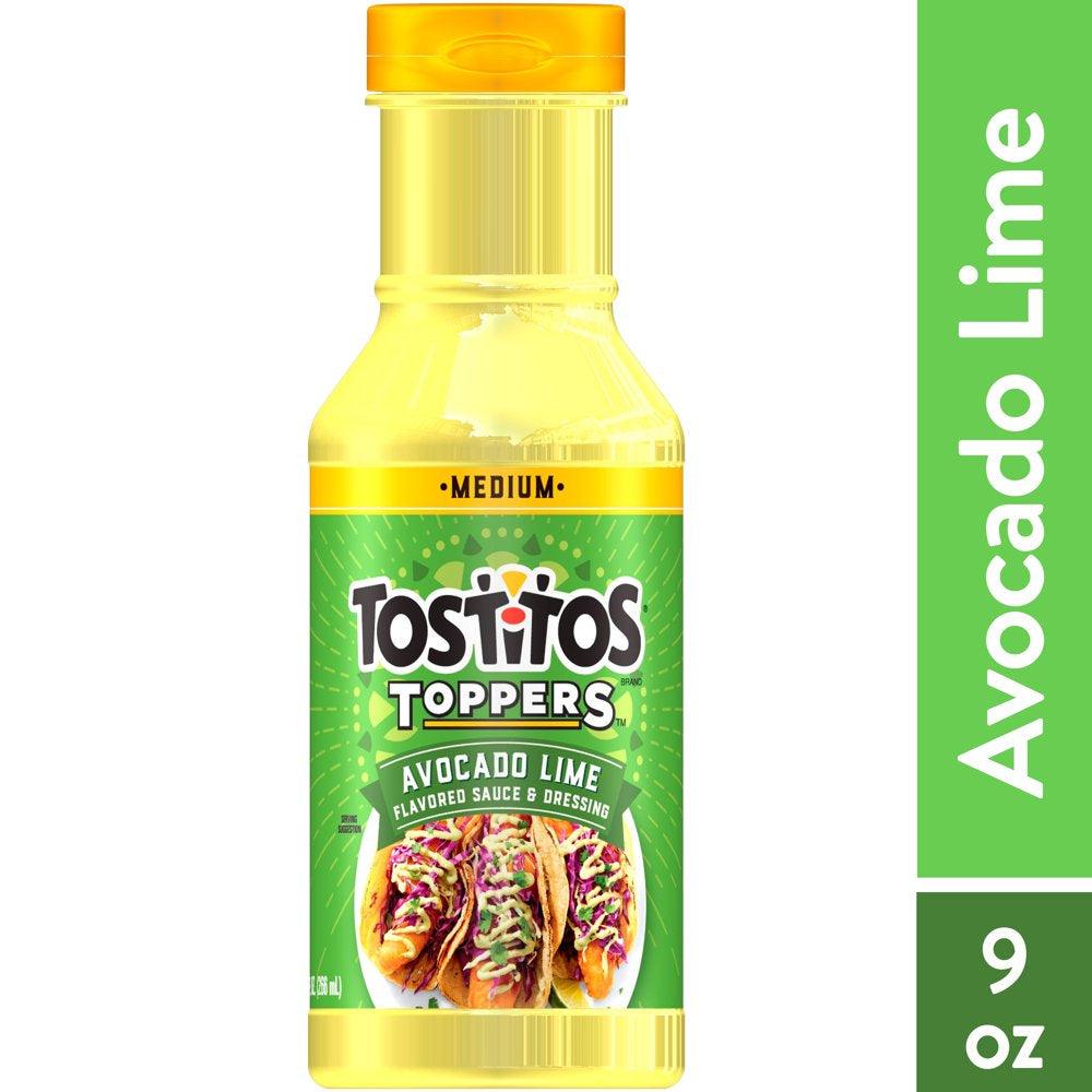 Tostitos Toppers Sauce and Dressing, Avocado Lime, 9 Oz