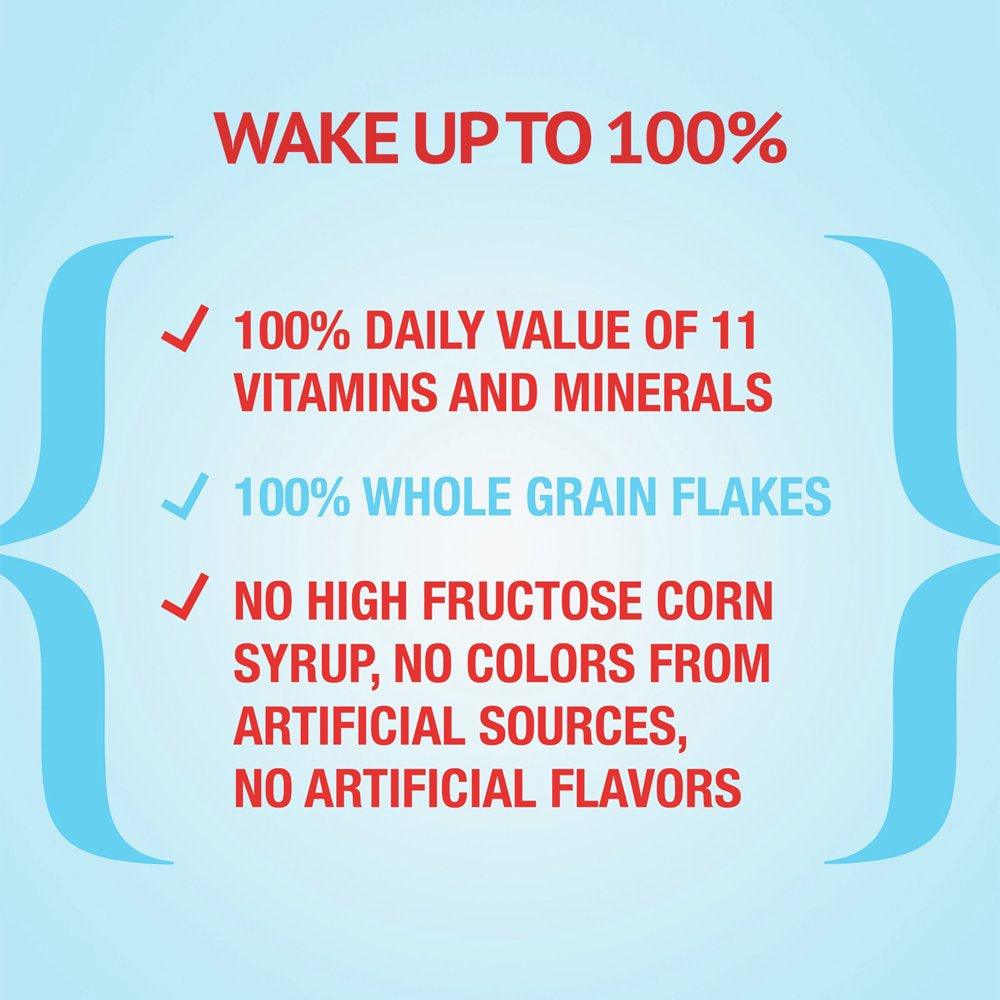 Total Breakfast Cereal, 100% Daily Value of 11 Vitamins & Minerals, 16 Oz