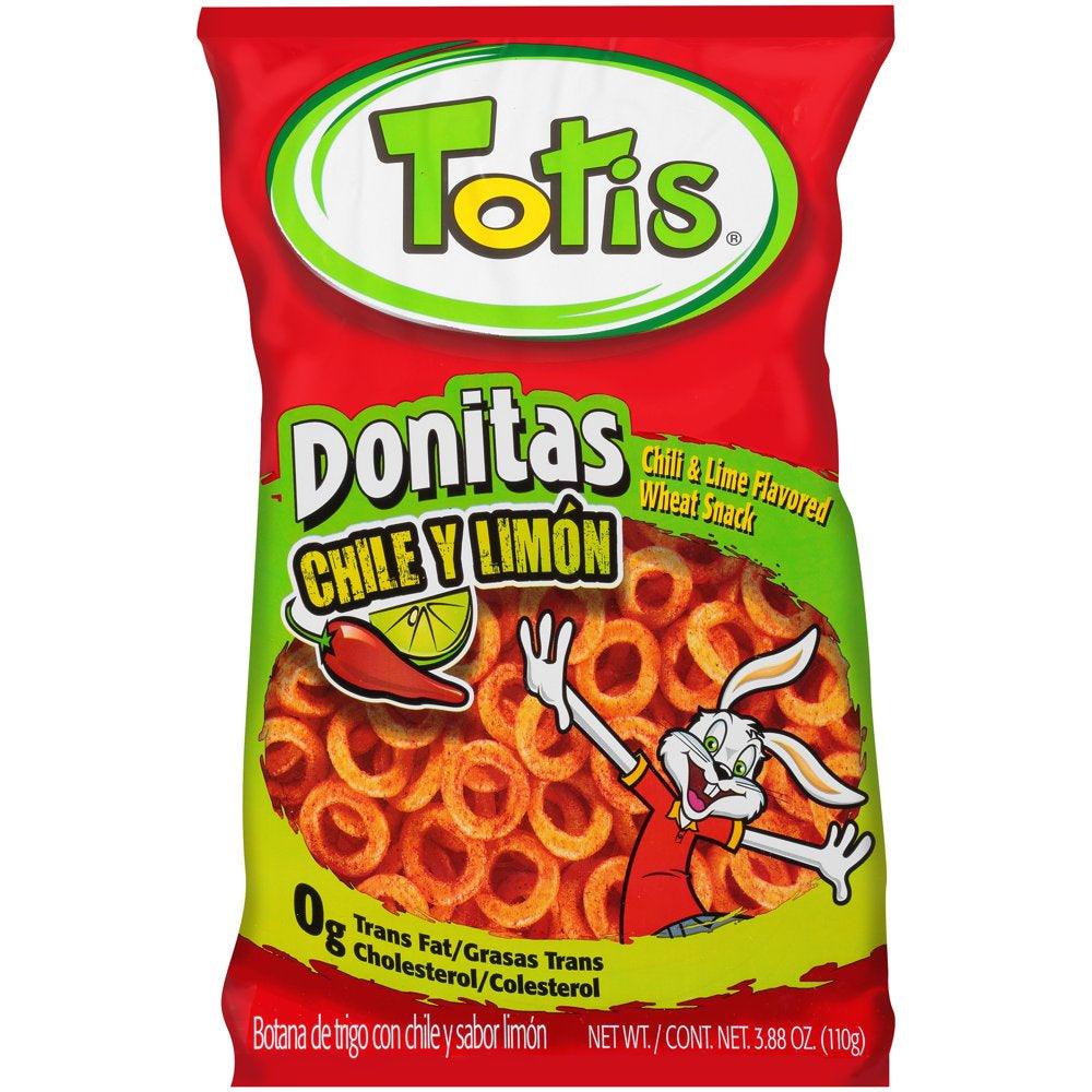 Totis Tortilla Chips Chili & Lime, 4.88 Oz