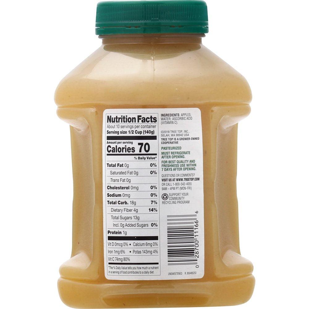 Tree Top Applesauce, No Sugar Added, 47.3 Oz