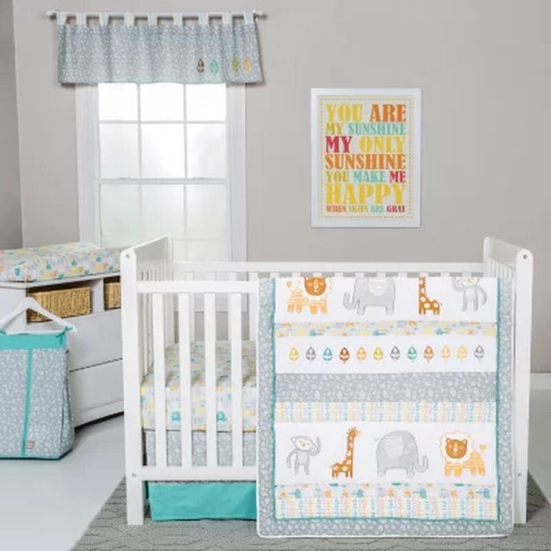 Trend Lab 6-Piece Crib Bedding Set, Lullaby Jungle