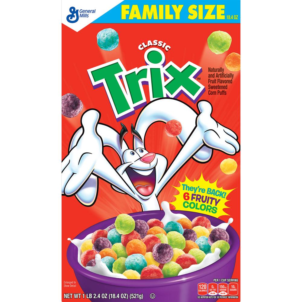 Trix, Cereal, Fruit Flavored Corn Puffs, 18.4 Oz