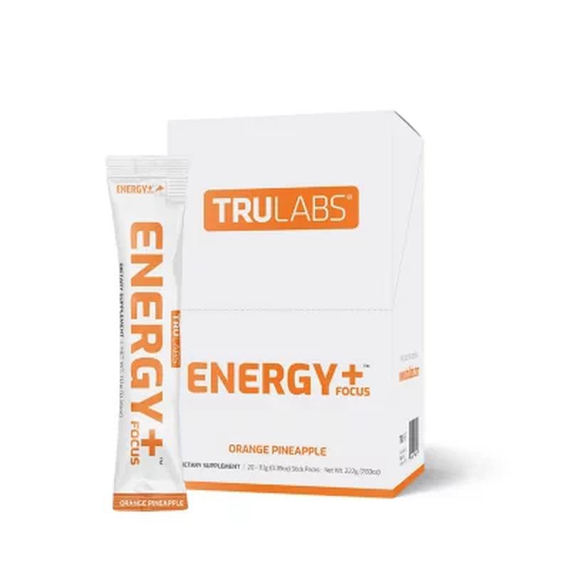 Trulabs ENERGY + FOCUS (20 Ct. Stick Packs ) (Choose Your Flavor)