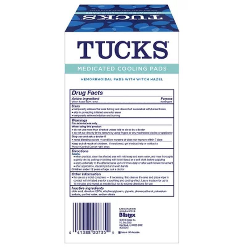 Tucks Medicated Cooling Pads with Witch Hazel Twin Pack (200 Ct.)