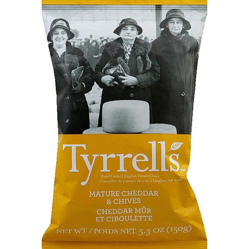 Tyrrell'S Mature Cheddar & Chives Potato Chips, 5.3 Oz, (Pack of 12)