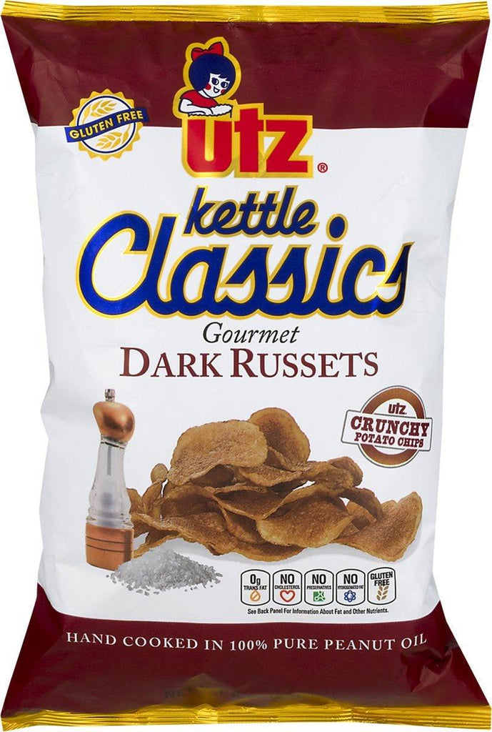 Utz Kettle Classics Gourmet Dark Russets Potato Chips 8 Oz. Bag (3 Bags)