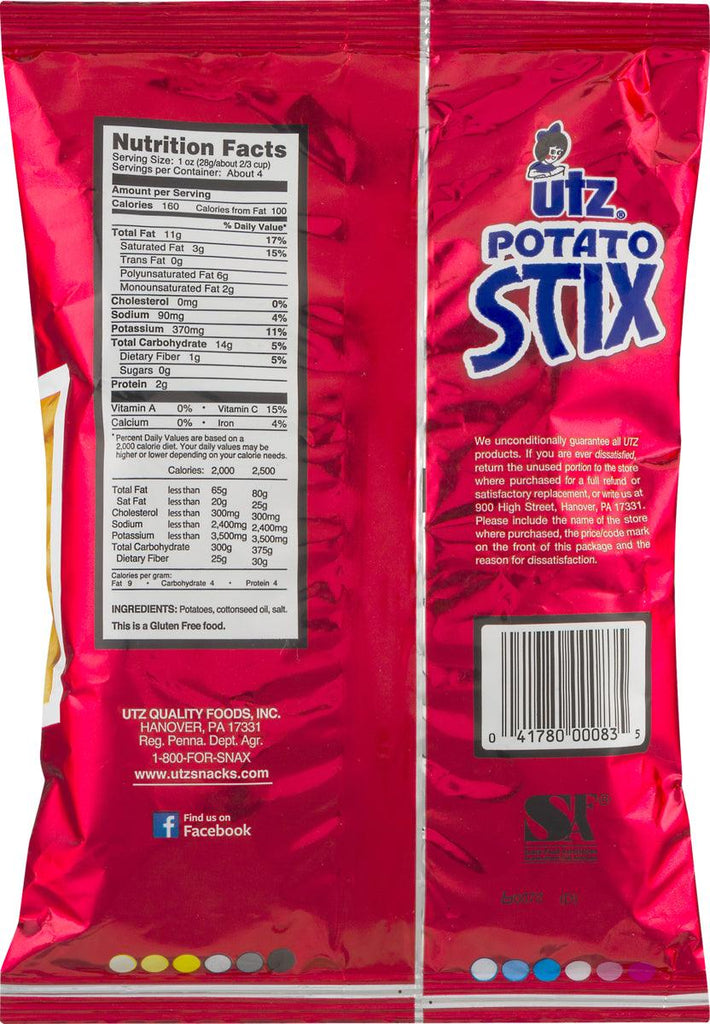 Utz Potato Stix, 6-Pack 3.75 Oz. Bags