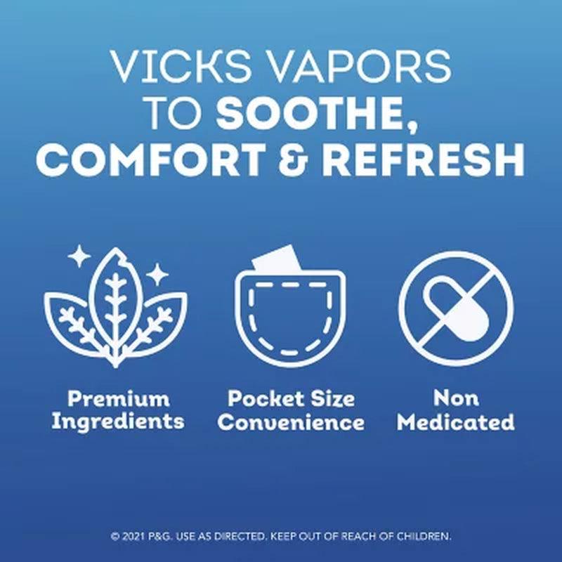 Vicks Vapoinhaler, Non-Medicated Portable Nasal Inhaler, Menthol Scent (4 Pk.)