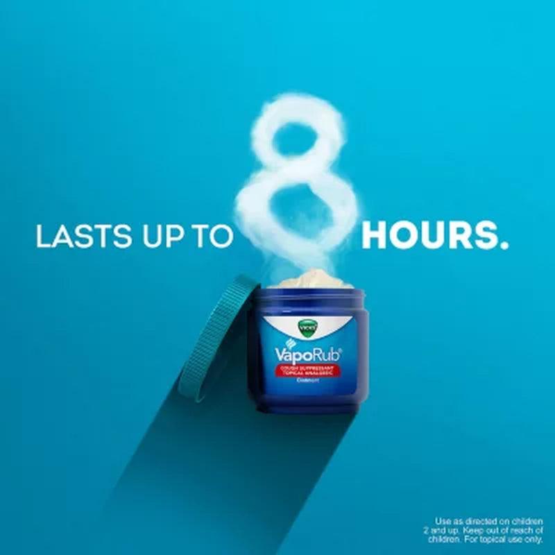 Vicks Vaporub Original Cough Suppressant Medicated Topical Analgesic Ointment (3.53 Oz., 2 Pk.)