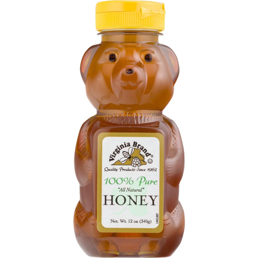 Virginia Brand 100% Pure All Natural Honey Net. Wt.12Oz