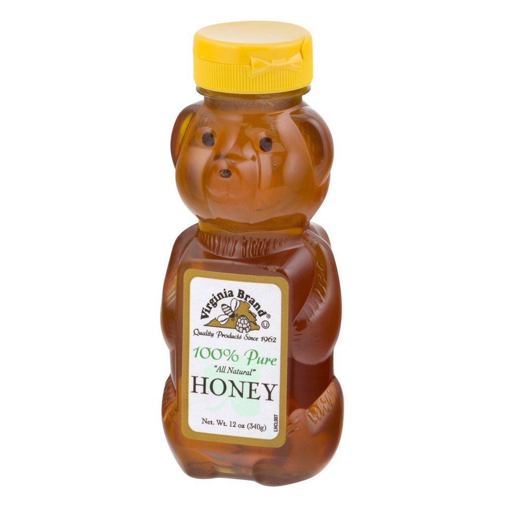 Virginia Brand 100% Pure All Natural Honey Net. Wt.12Oz