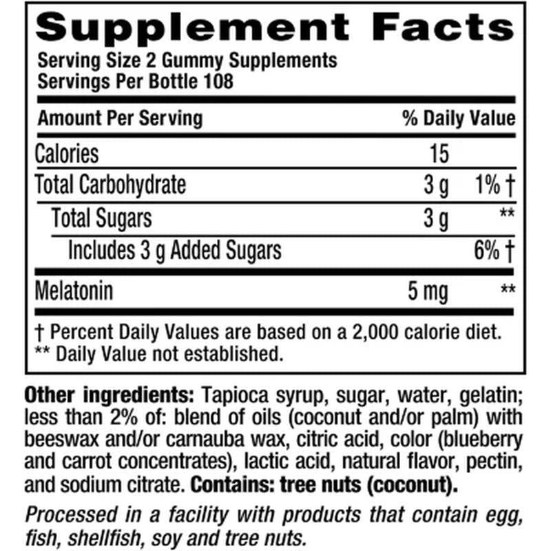 Vitafusion Extra Strength Melatonin 5 Mg. Gummy (216 Ct.)