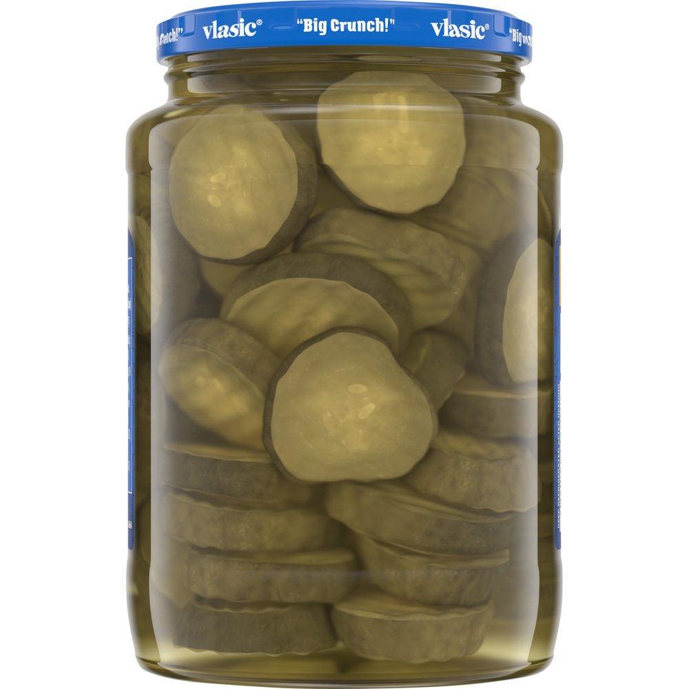 Vlasic Bread and Butter Pickles, Sweet Pickle Chips, 24 Oz Jar