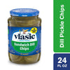 Vlasic Dill Pickle Sandwich Chips, Kosher Dill Pickles, 24 Oz