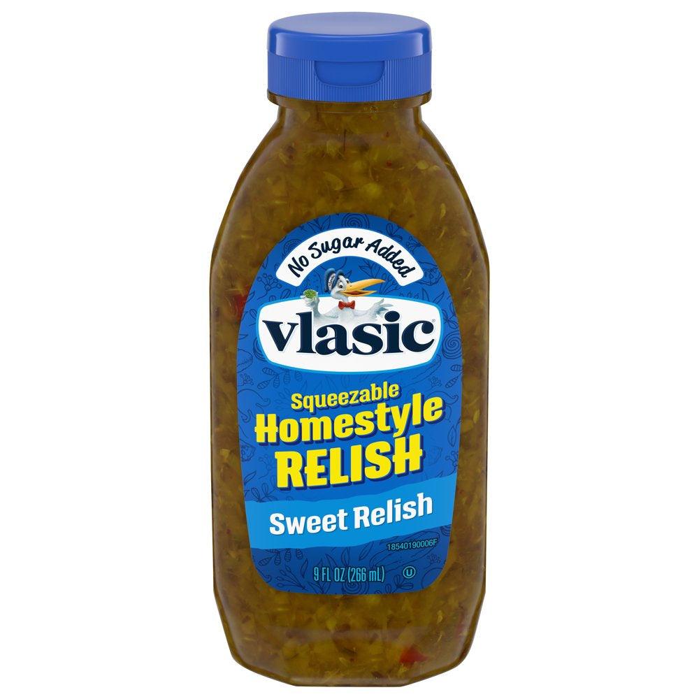 Vlasic Homestyle Sweet No Sugar Added Pickle Relish 9 Fl Oz Squeeze Bottle