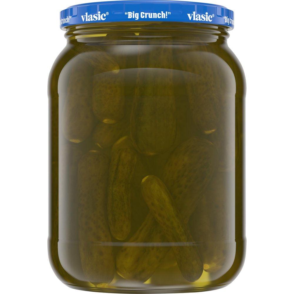 Vlasic Kosher Dill Pickles, Dill Baby Whole Pickles, 32 Oz Jar