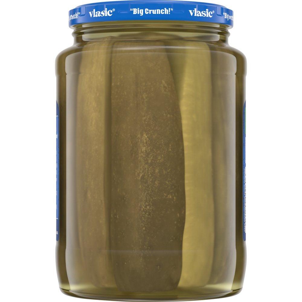 Vlasic Kosher Dill Pickles, Dill Pickle Spears, 24 Oz Jar