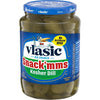 Vlasic Snack'Mms Kosher Dill Pickles, Mini Dill Pickles, 24 Oz Jar