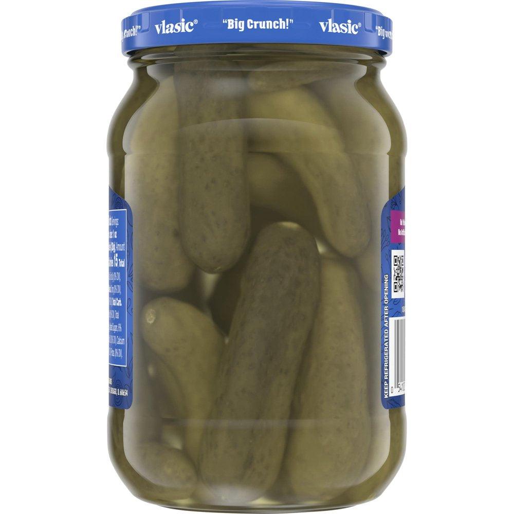 Vlasic Snack'Mms Sweet 'N Crunchy Minis, Sweet Pickles, 16 Oz Jar