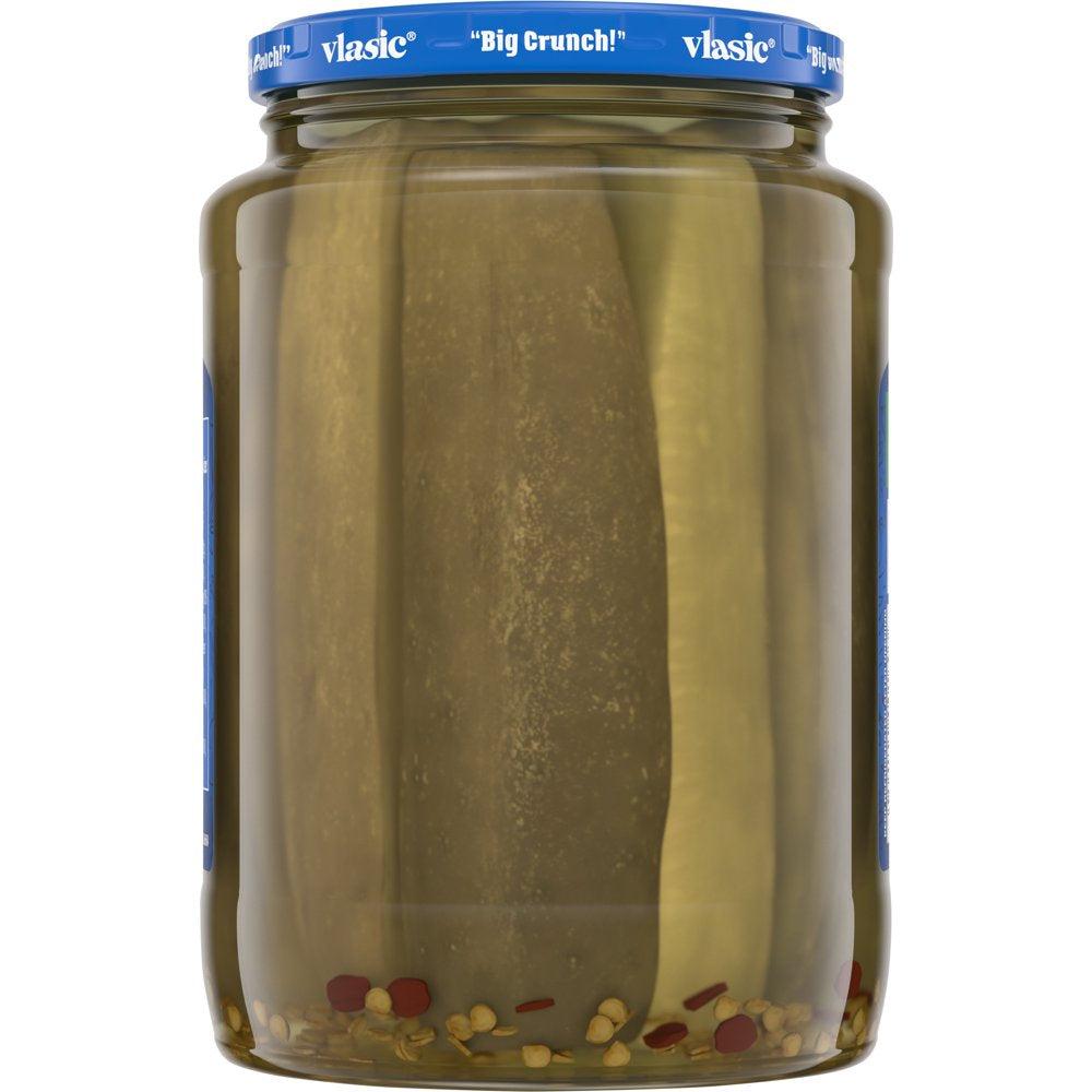 Vlasic Zesty Dill Pickles, Dill Pickle Spears, 24 Oz Jar