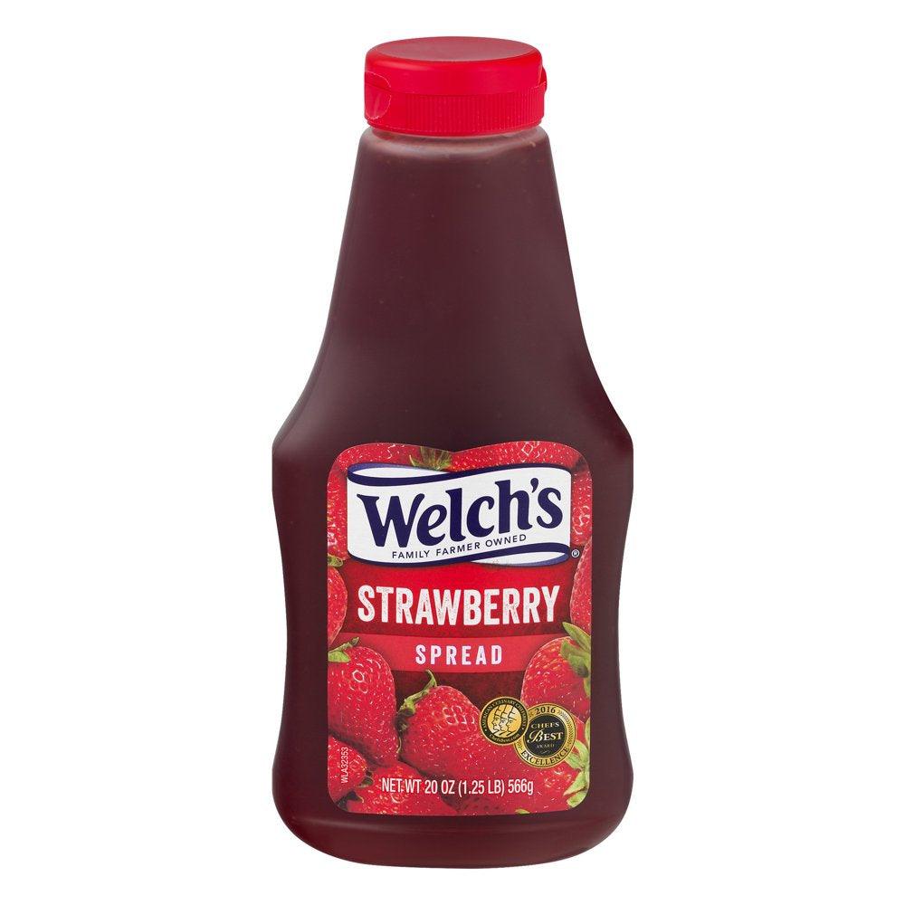 Welch'S Strawberry Spread, 20 Oz Squeeze Bottle