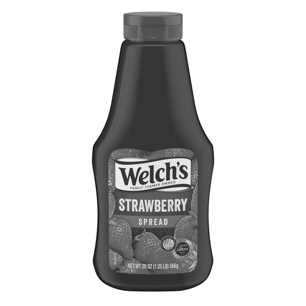 Welch'S Strawberry Spread, 20 Oz Squeeze Bottle