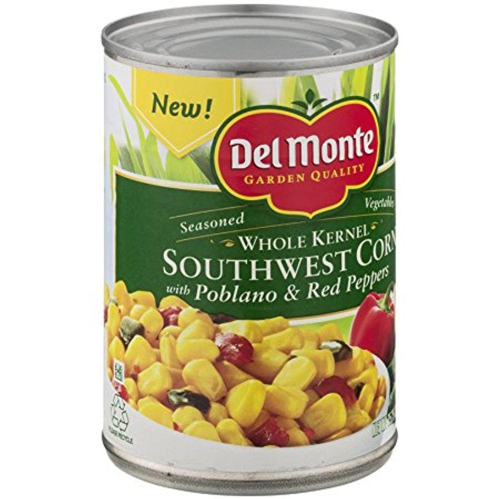 , Whole Kernel, Southwest Corn with Poblano & Red Peppers, 15.25Oz Can (Pack of 6)