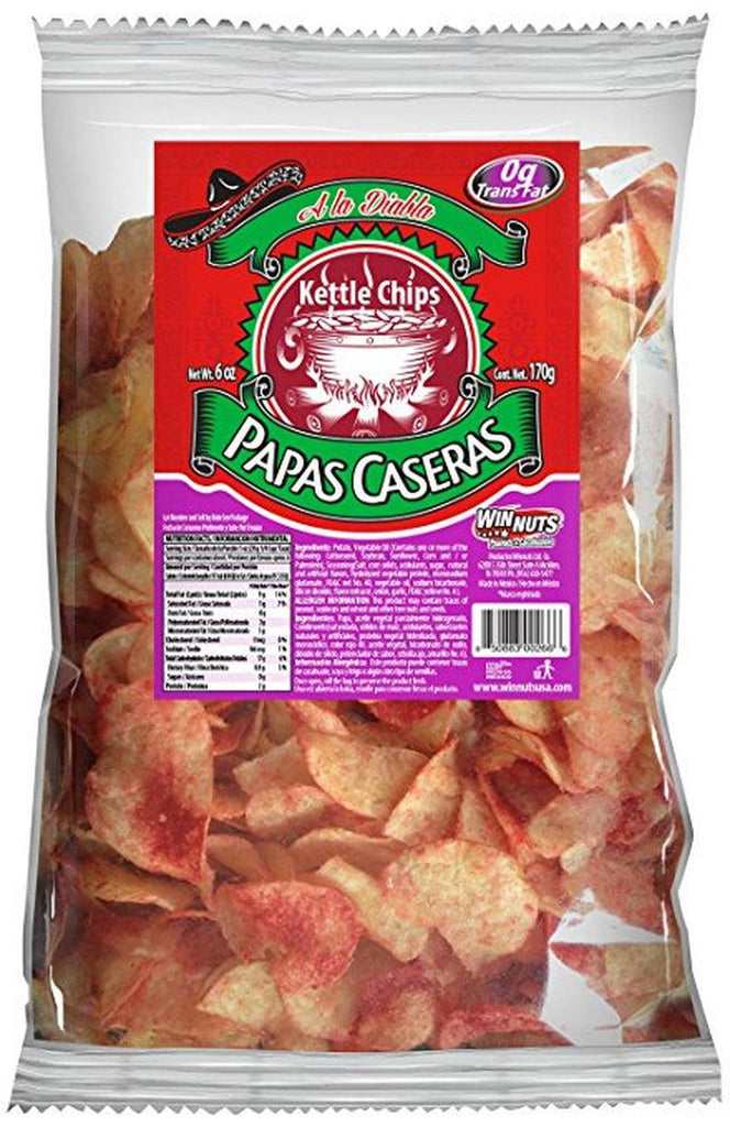 Winnuts a La Diabla Kettle Cooked Potato Chips 6 Oz