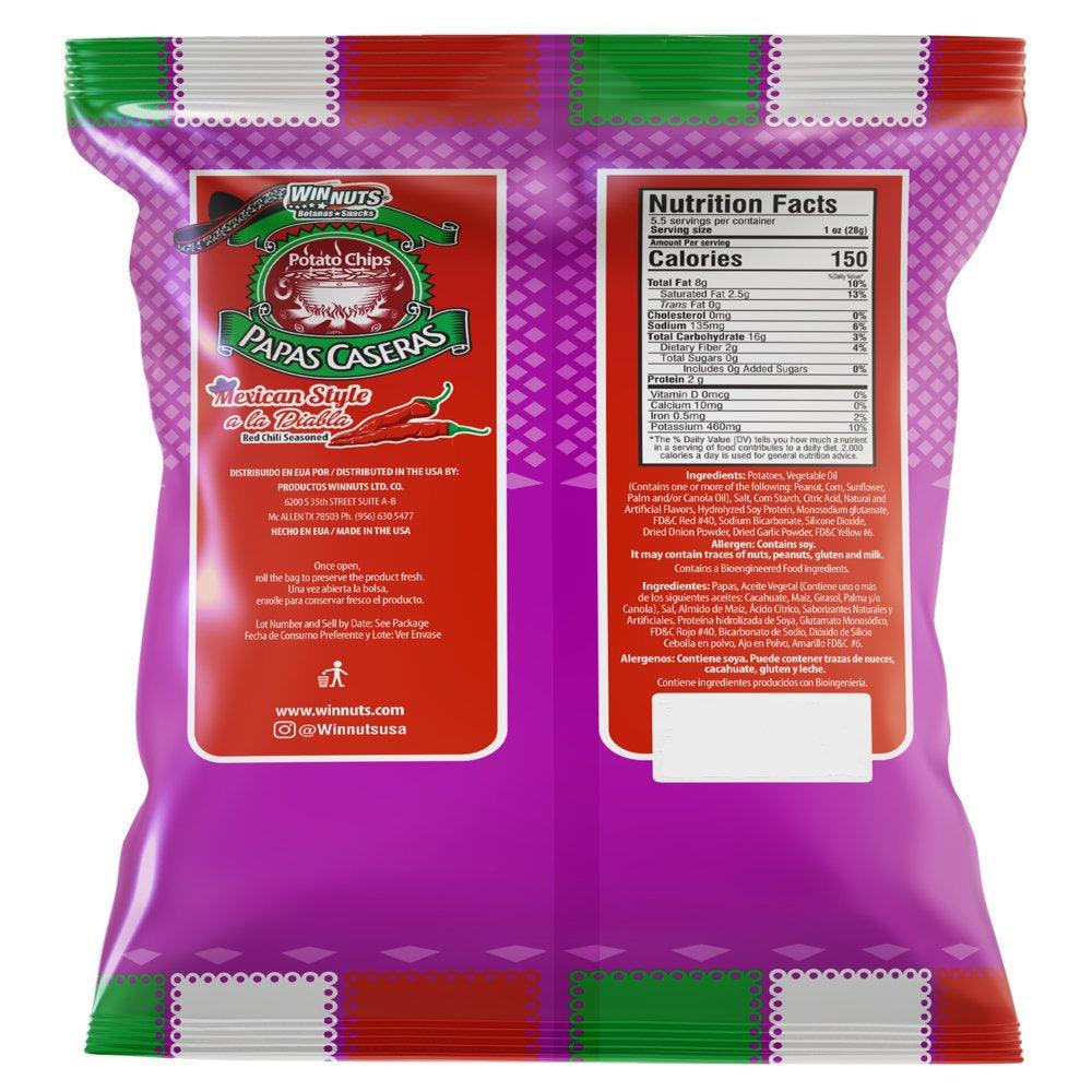 Winnuts a La Diabla Kettle Cooked Potato Chips 6 Oz