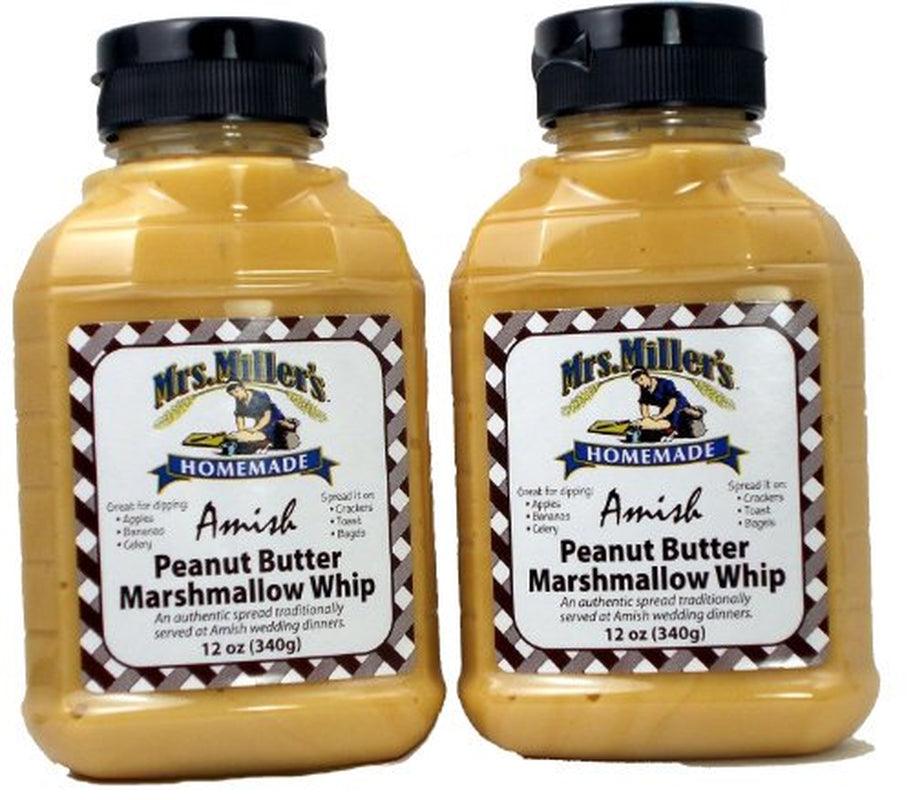 Amish Peanut Butter Marshmallow Whip - 2 / 12 Oz. Bottles, Mrs Millers Brand