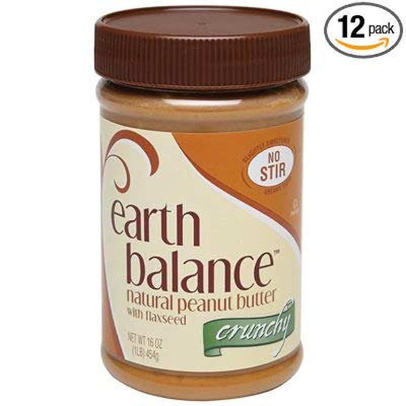 12 PACKS : Earth Balance Crunchy Peanut Butter, 16 Ounce -- 12 per Case.