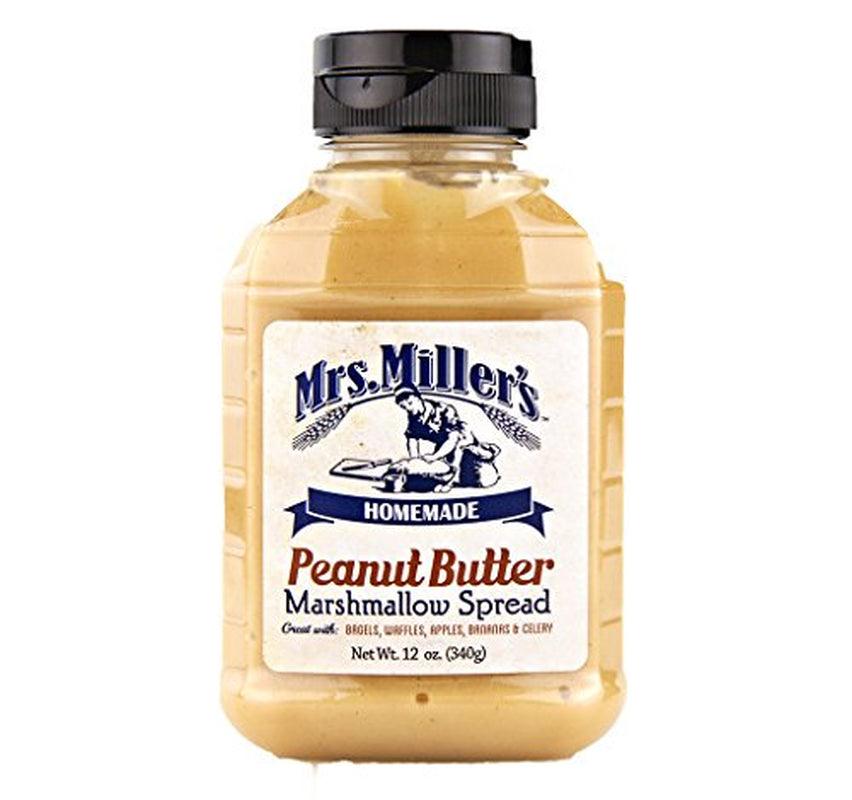 Amish Peanut Butter Marshmallow Whip - 4 / 12 Oz. Bottles, Mrs Millers Brand