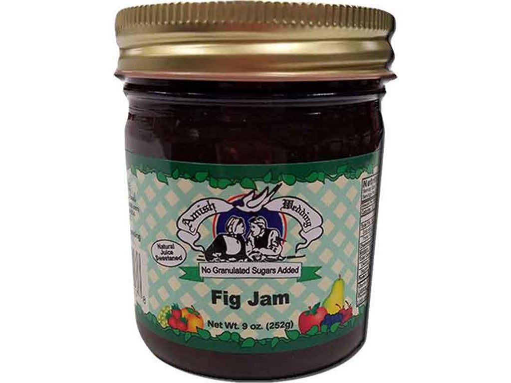 Amish Made Fig Jam - No Sugar Added - 9 Oz. - 2 Jars