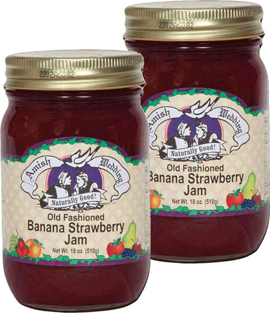 Banana Strawberry Jam, 2-Pack 18 Oz. Jars