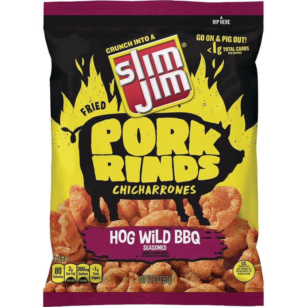 2 Oz. Hogwild BBQ Pork Rinds 122710 Pack of 12 122710 978270