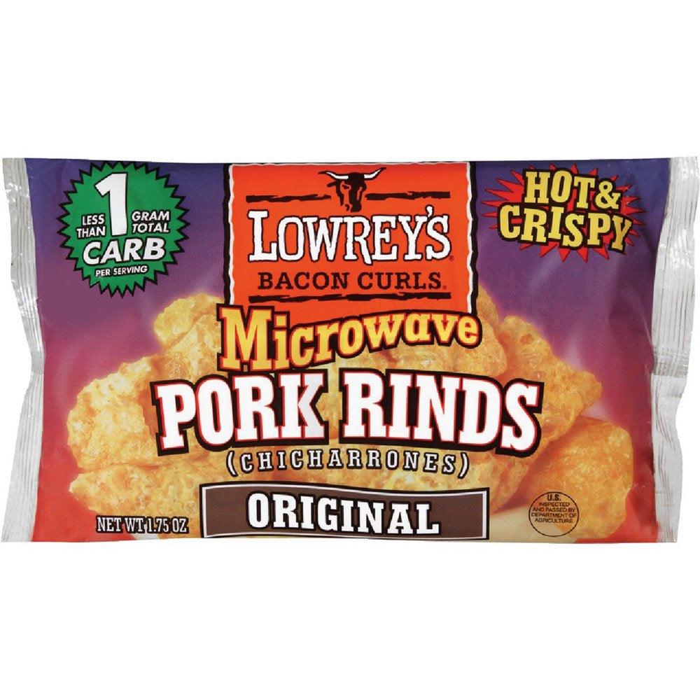 Bacon Curls 1.75 Oz. Original Pork Rinds 80120 Pack of 18 80120 970128