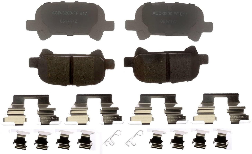 Acdelco Silver Ceramic Rear Disc Brake Pad Set 14D828CHF1