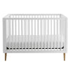 Contours Roscoe 3-In-1 Standard Crib, White and Maple Finish