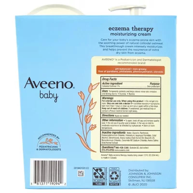 Aveeno Baby Eczema Therapy Moisturizing Cream (7.3 Oz. and 12 Fl. Oz.)