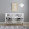 Contours Roscoe 3-In-1 Standard Crib, White and Maple Finish