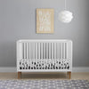 Contours Roscoe 3-In-1 Standard Crib, White and Maple Finish