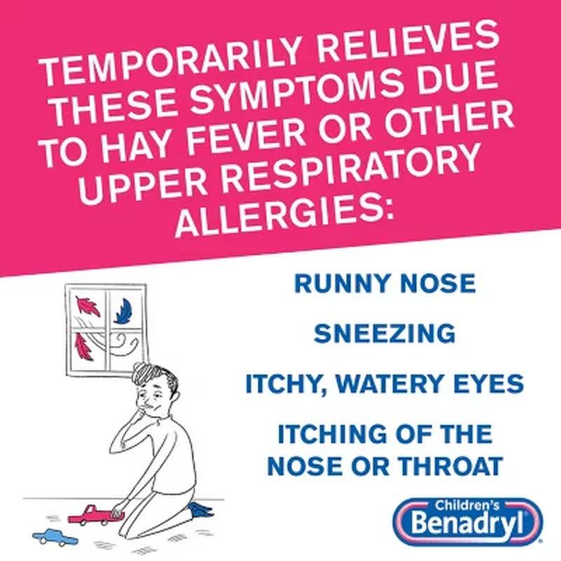 Children&#039;S Benadryl Antihistamine Allergy Liquid, Cherry (8 Fl. Oz., 2 Pk.)