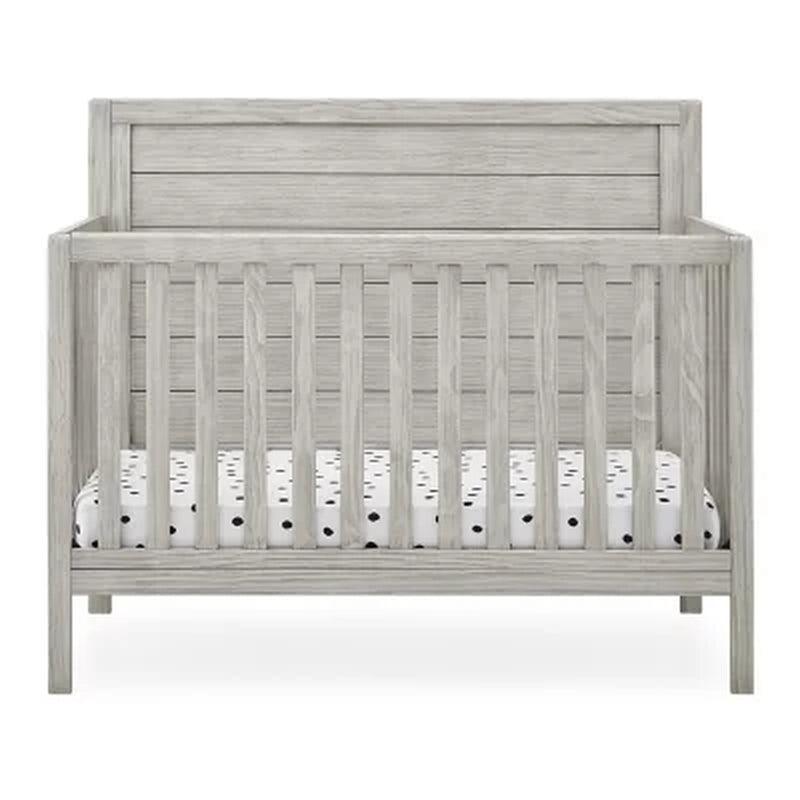 Delta Children Cambridge 4-In-1 Convertible Crib, Rustic Mist