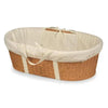 Badger Basket Wicker-Look Woven Baby Moses Basket with Bedding (Choose Your Color)