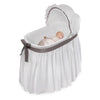 Badger Basket Wishes Oval Bassinet, Full Length Skirt (Choose Your Color)