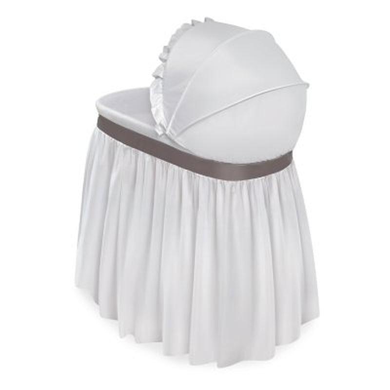 Badger Basket Wishes Oval Bassinet, Full Length Skirt (Choose Your Color)