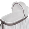 Badger Basket Wishes Oval Bassinet, Full Length Skirt (Choose Your Color)