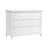 Contours 3-Drawer Transitional Dresser, White