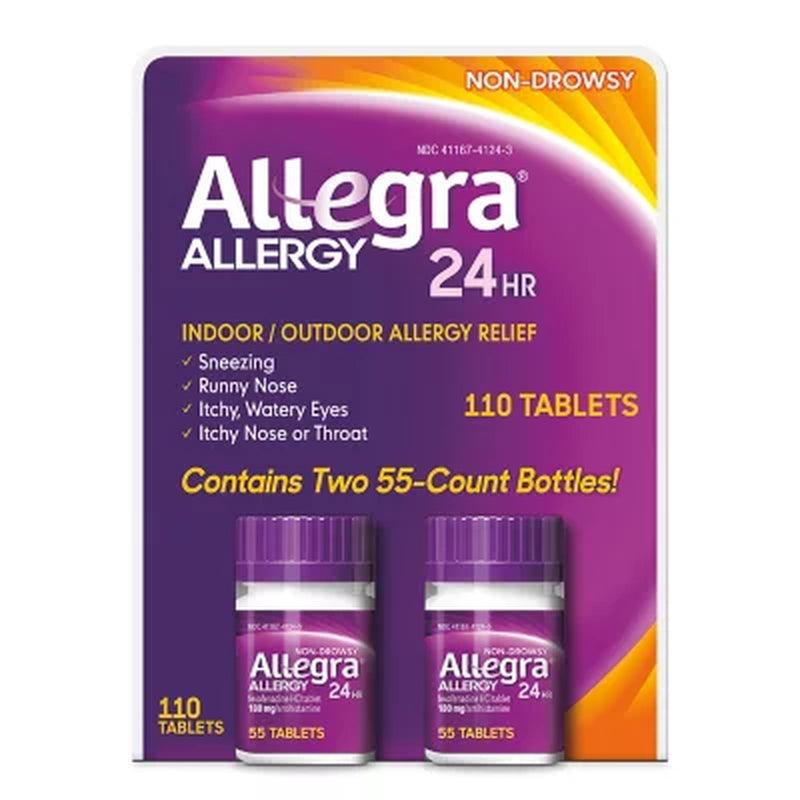 Allegra 24 Hour Allergy Relief 180 Mg. (110 Ct.)